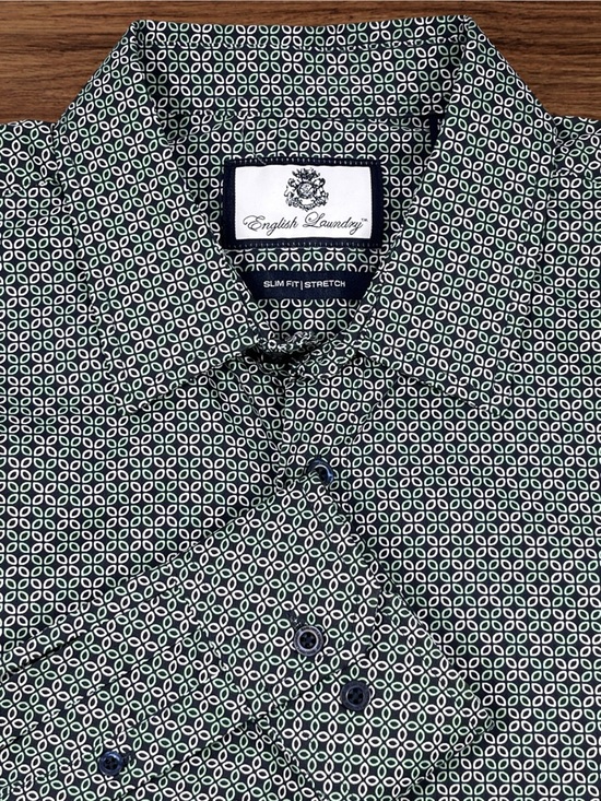 English Laundry Other - English Laundry Slim Fit | Stretch, Green LS Dress Shirt. Size Large